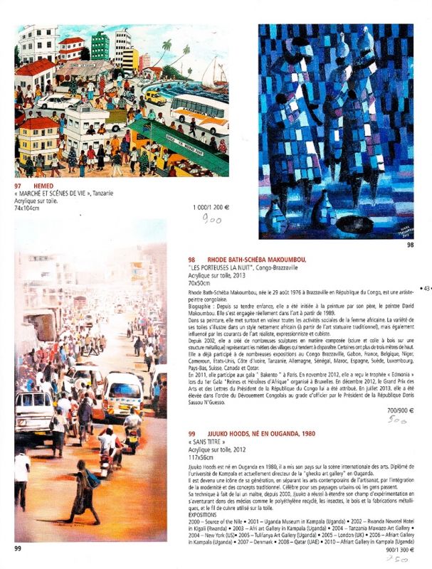 Rhode Makoumbou dans «Catalogue de vente publique - Drouot Richelieu» (lun 16 déc 2013) • Coupure 2/2