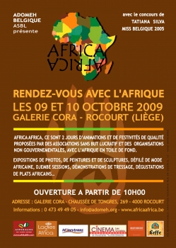 «AfricaAfrica - Rendez-vous avec l’Afrique» @ Galerie Cora, Rocourt, Belgique (Octobre 2009)