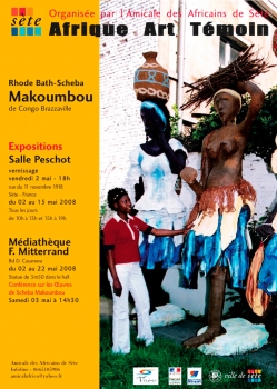 «Afrique Art Témoin - Conférence sur les oeuvres de Rhode Makoumbou» @ Salle Peschot, Sète, Frankrijk (Mei 2008)