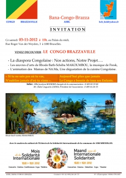 «Venez découvrir le Congo-Brazzaville» @ Palais du Midi, Bruxelles, Belgique (Novembre 2012)