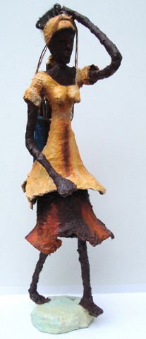 Rhode Makoumbou › Sculpture : «Le mponzi (1)» • ID › 29